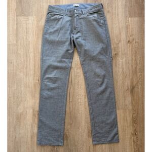 Peter Millar Pants Mens Dark Gray 34 Tall Mountainside Flannel Five Pocket Golf